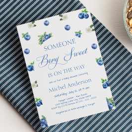 Invitación Blueberry Baby Shower Invitation