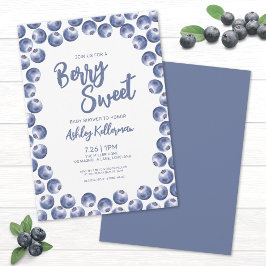 Invitación Blueberry Berry Sweet Baby Shower