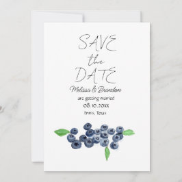 Invitación Blueberry Blueberries Berries Boda ruso