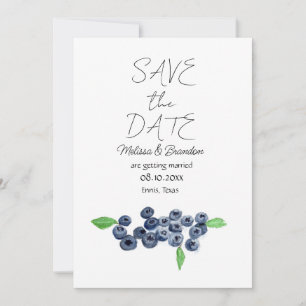 Invitación Blueberry Blueberries Berries Boda ruso
