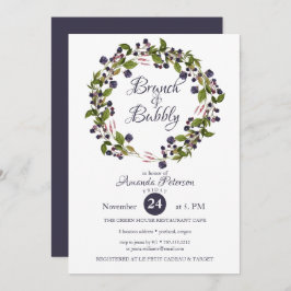 Invitación Blueberry | BODA BRUNCH & Bubbly