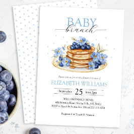 Invitación Blueberry Pancake Baby Brunch Baby Shower