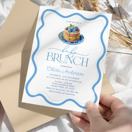 Invitación Blueberry Pancake Baby Shower Baby Brunch
