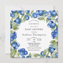 Invitación Blueberry | Sweet Baby Shower
