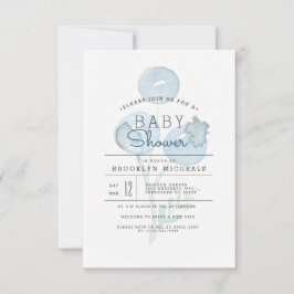 Invitación Blueberry Trio | Baby Shower Berry Watercolor