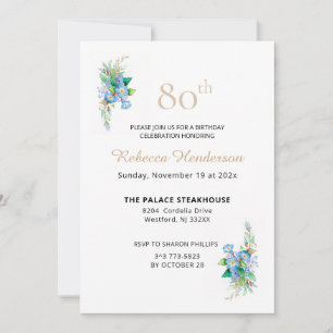 Invitación Blues celestiales