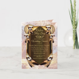 Invitación Blues de cornflower en ducha de parejas de color d