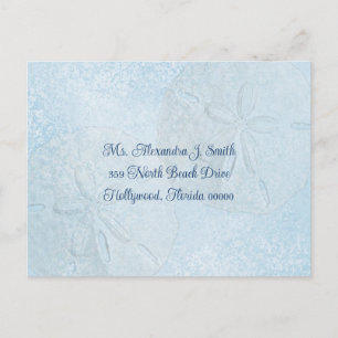 Invitación Blues del dólar de arena, postal de respuesta de l
