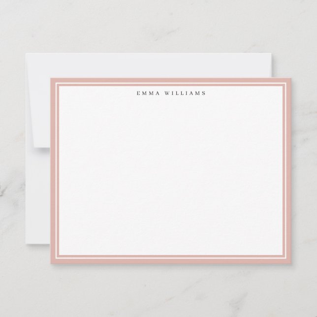 Invitación Blush Frame Note Card (Anverso)
