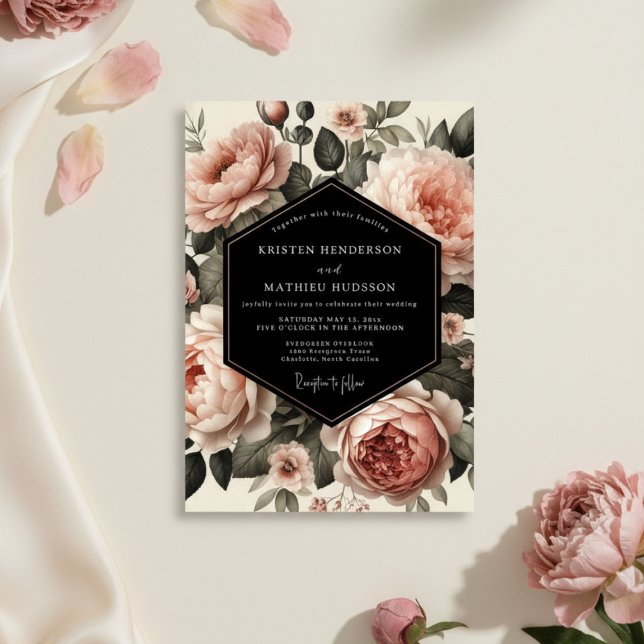Invitación Blush Garden Bloom Wedding (Subido por el creador)