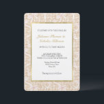 Invitación Blush Pink Bows Faux Basket Weave Wedding<br><div class="desc">Blush Pink Bows Faux Basket Weave Wedding</div>