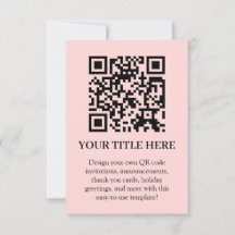 Blush Pink QR | Carga Minimalista Moderna