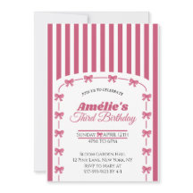 Blush Rosa Antiguo Coqueta con Lazo Niña Tercer Cu