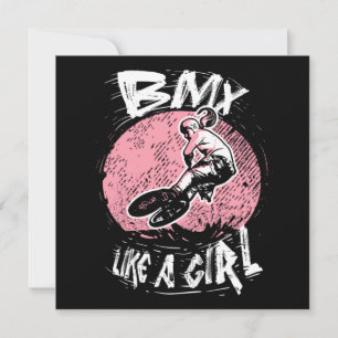 Invitación BMX Como Un Chica