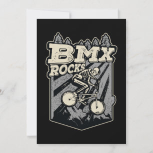 Invitación BMX Rocks Carreras BMX Bike Disstume de Halloween