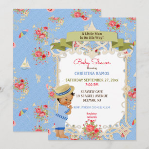 Invitación Boardwalk Victoriana Beach Summer Baby Shower