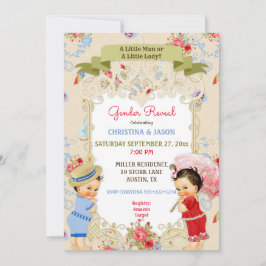 Invitación Boardwalk Victoriana Beach Verano Revelación de Gé