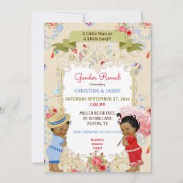 Invitación Boardwalk Victoriana Beach Verano Revelación de Gé