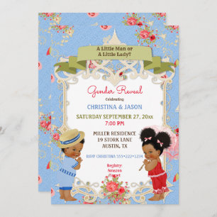 Invitación Boardwalk Victoriana Beach Verano Revelación de Gé