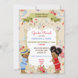 Invitación Boardwalk Victoriana Beach Verano Revelación de Gé