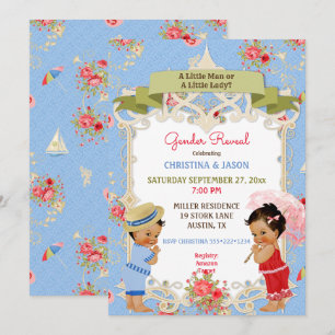 Invitación Boardwalk Victoriana Beach Verano Revelación de Gé