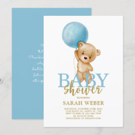 Invitación Bocadillo de oso de peluche