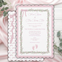 Bocas rosadas y Toques Bebés Elegante Baby Shower