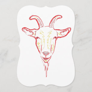 Invitación boceto de cabra