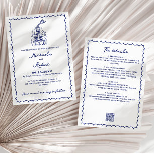 Invitación Bocetos Garabatos Dibujados a Mano Todo en Uno Bod