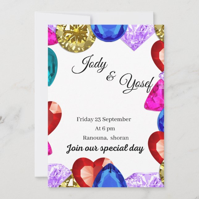 Invitación boda  (Anverso)