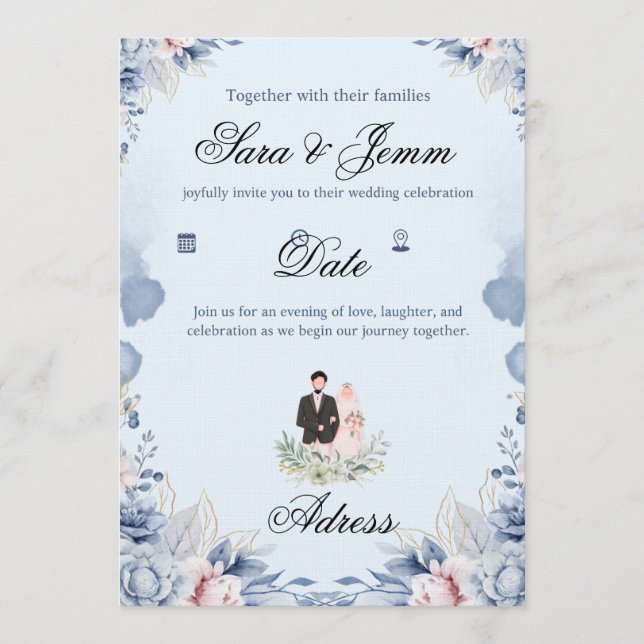 Invitación Boda  (Anverso)