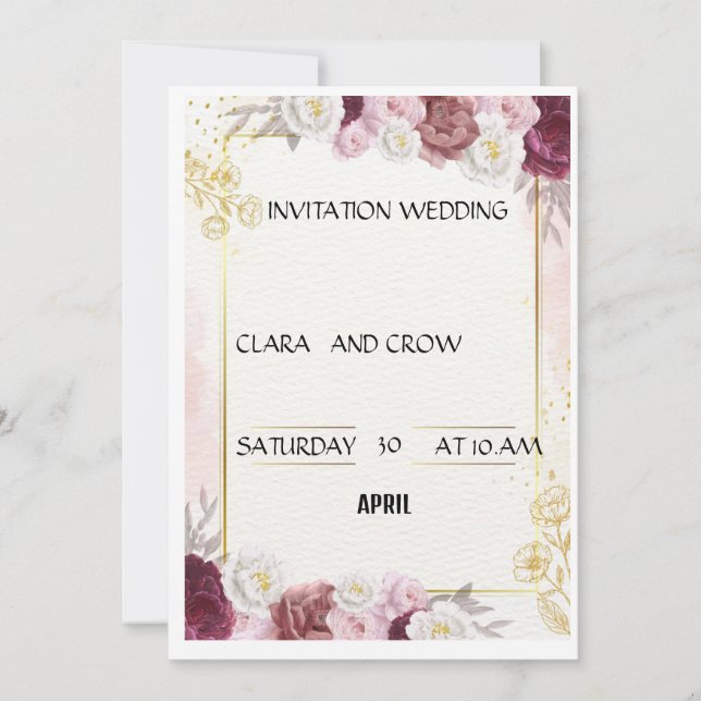 INVITACIÓN BODA (Anverso)