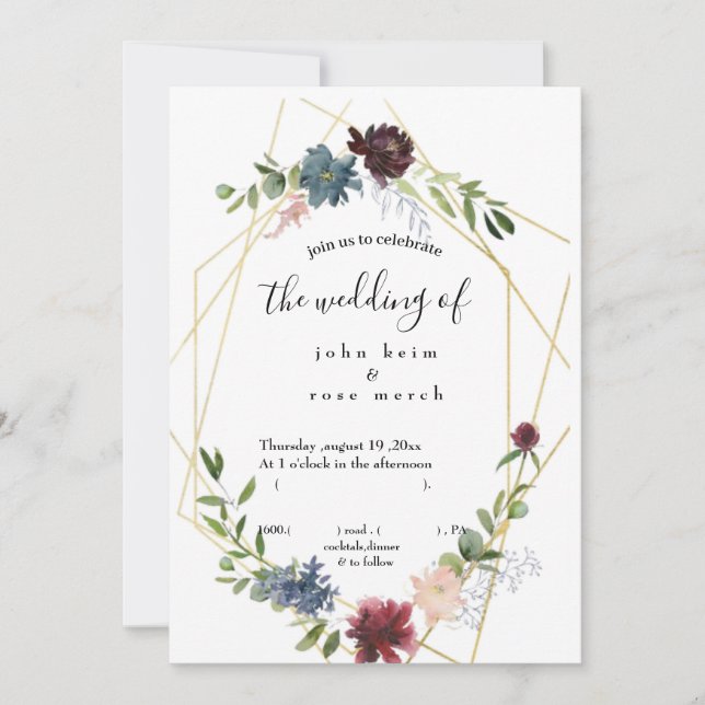 Invitación (boda) (Anverso)