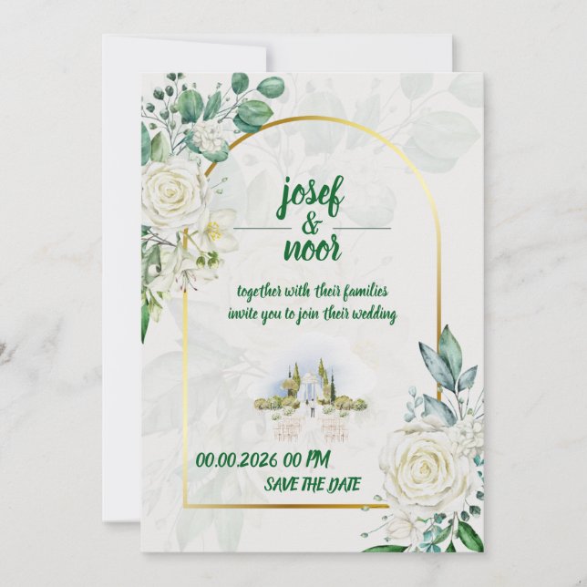 Invitación Boda  (Anverso)