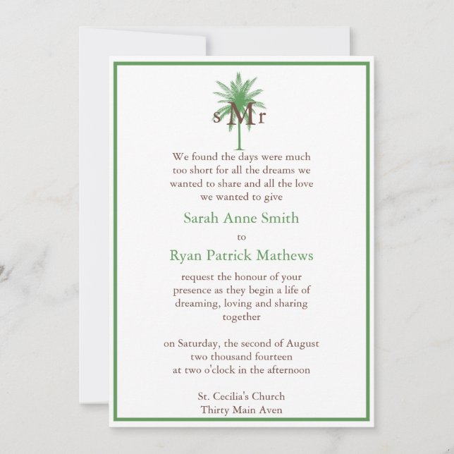 Invitación Boda (Anverso)