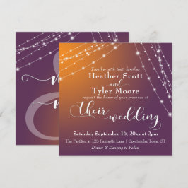 Invitación Boda 2b de ciruelas y orejas ligeras de ciruela na