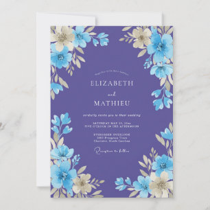 Invitación Boda Abrazo Floral de Amatista