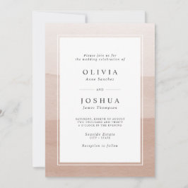 Invitación Boda abstracto de color de agua