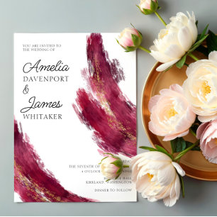 Invitación Boda abstracto de los tonos de las joyas modernas