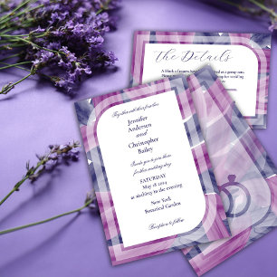 Invitación Boda acrílico simple y elegante