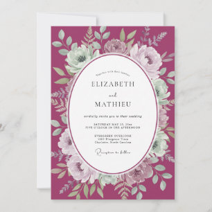 Invitación Boda acuarela de baya temperamental