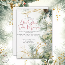 Boda | Acuarela de invierno Botánica