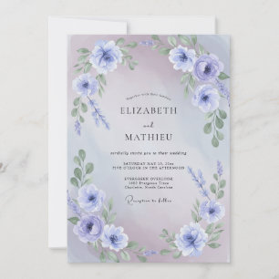 Invitación Boda acuarela de lirios