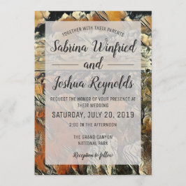 Invitación Boda acuarela del Parque Nacional del Gran Cañón