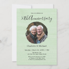 Invitación Boda acuarela moderna Aniversario de la foto en vi