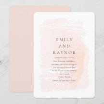 Boda acuarela moderna en rosa sonrojado