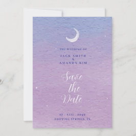 Invitación Boda acuarela Romana Moonlight Guardar fecha