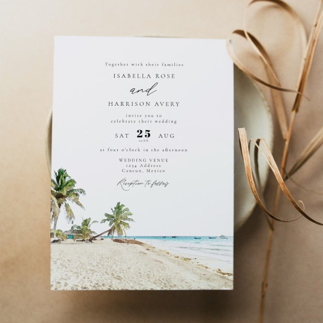 Invitación Boda acuática de CANCUN México (Subido por el creador)