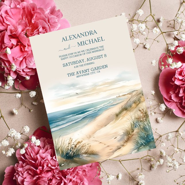 Invitación Boda acuática de veraneo Océano (Subido por el creador)
