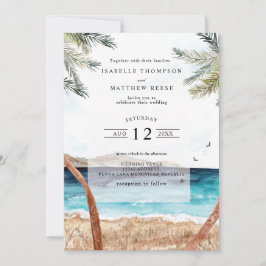 Invitación Boda acuática Punta Cana Tropical Beach